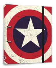 TWM Kroužková vazba Captain America 2 kroužky A4 červená / bílá lepenka