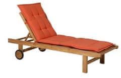 TWM polštář na lehátko Panama 65 x 200 cm bavlna / polyester oranž