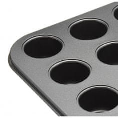TWM Forma na muffiny mini 35 x 27 x 3 cm uhlíková ocel šedá