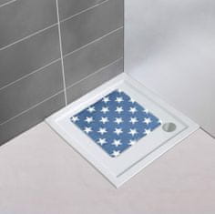 TWM Koupelnová předložka Stella 54 cm modrá / bílá
