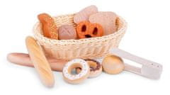TWM Juniorský košík na chléb 23,5 x 15 cm, 12dílný dřevěný