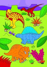 TWM akvarel Dinosauři junior 26 x 14 cm 2dílný