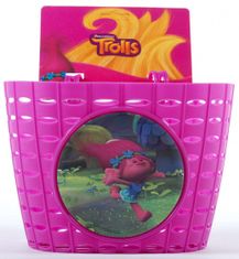 TWM růžový košík na kolo troll