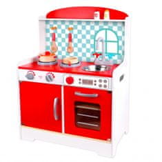 TWM hračka do kuchyně pro juniory 80 x 60 cm dřevěná červená