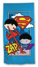 TWM Plážová osuška Superman junior 70 x 140 cm bavlna modrá