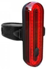 TWM sada osvětlení Vail 100 led 100 lux USB-C černá / červená