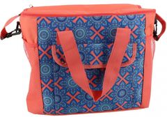 TWM chladící taška 36 x 23 x 31 cm 20 litrů červená / modrá polyester