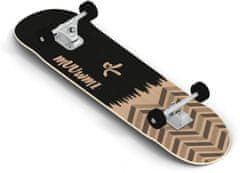 TWM Forest skateboard 79 cm černá / hnědé dřevo