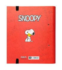 TWM Snoopy kroužkový pořadač 2 kroužky A4 červený karton