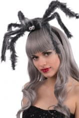 TWM Pavoučí gumička do vlasů dámská plyšová šedá / černá jednovelikostní