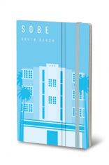 TWM Zápisník South Beach 13 x 21 cm modrý papír