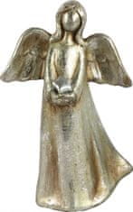 TWM socha Engela Ashriela vpravo, 23,5 cm, keramika, stříbrná