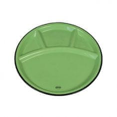 TWM Talíř na fondue 24 cm, keramická zelená