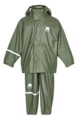 TWM pláštěnka Basic junior polyesterová vojenská zelená dvoudílná velikost 70
