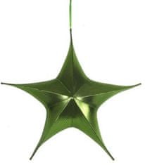 TWM Vánoční hvězda na přívěsek Maria 65 cm, materiál zelený
