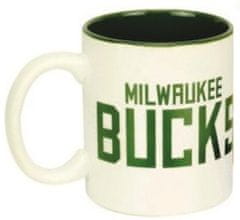 TWM Keramický hrnek Milwaukee Bucks 14 x 9 cm bílý / zelený