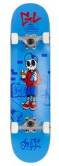 TWM skateboard Skully75 x 18,4 cm modrý