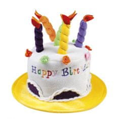 TWM klobouk Krémový dort Všechno nejlepší k narozeninám žlutá
