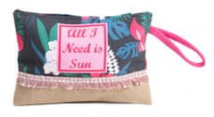 TWM Dámská plážová taška Vacay Mode 20 cm, textilní růžová