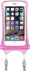 TWM voděodolné pouzdro na telefon 17 x 10 cm pryžové růžové