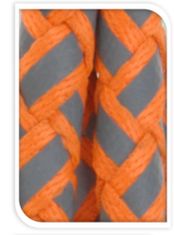 TWM nylonové šedé / oranžové vodítko 120 cm