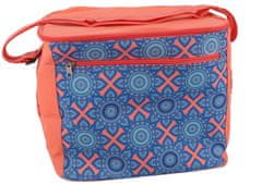 TWM chladící taška 31,5 x 27 x 25 cm 18 litrů polyester červená / modrá