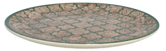 TWM talíř, 26 cm, keramika, hnědá / zelená