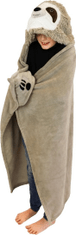 TWM Junior deka Luiaard 130 x 100 cm, hnědý fleece