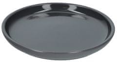 TWM jídelní talíř 20 cm, keramický, šedý