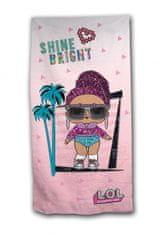 TWM Plážová osuška Shine Bright 70 x 140 cm, bavlněná růžová