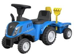 TWM Kráčivý traktor New Holland 32 cm modrý 4 díly