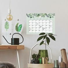 TWM zelená samolepka na zeď vinylový tropický měsíční kalendář