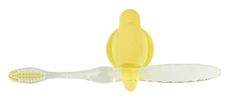 TWM silikonový držák na zubní kartáček Birdie 7,4 cm žlutý
