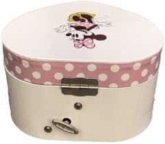 TWM Šperkovnice Minnie Mouse 15 x 14 cm bílá a růžová