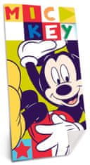 TWM Mickey plážová osuška Mouse 140 x 70 cm bavlna zelená / červená