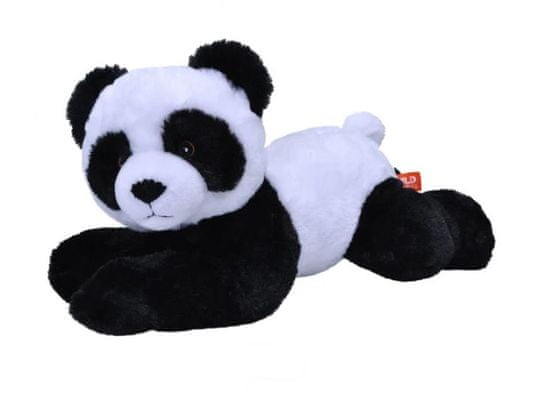 TWM Plyšový plyšák Ecokins junior panda 30 cm bílá / černá