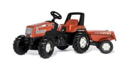 TWM Krokový traktor RollyFarmtracFiat Centenario 150 cm červený