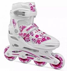 TWM inline brusle Compy 8.0 softboot 82A white/pink velikost 26-29