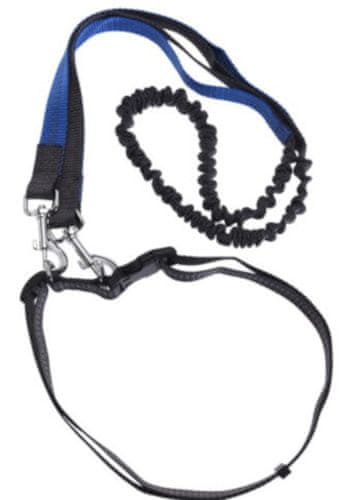 TWM běžecká šňůra s bederním pásem 110 cm nylonová modrá