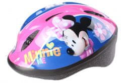 TWM dětská helma s vycpávkami Minnie Mousie holčičí růžová 5dílná