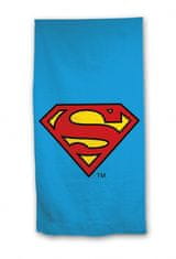 TWM Plážová osuška Superman 140 x 70 cm modrá