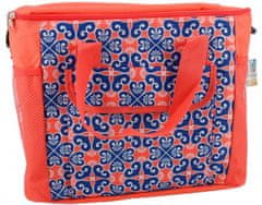 TWM chladící taška 36 x 31 cm 20 litrů polyester modrá / červená