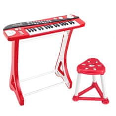 TWM elektronická juniorská klávesnice 68,6 x 60 x 5,8 cm červená / bílá