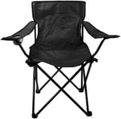 TWM černá skládací židle 50 x 50 x 80 cm