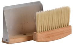 TWM lopatka a kartáč dřevo / přírodní zinek / stříbro