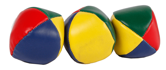 TWM 6 cm PVC žonglovací míčky 3 ks