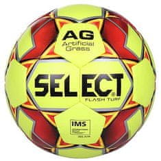 SELECT FB Flash Turf fotbalový míč žlutá-červená Velikost míče: č. 4