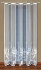 My Best Home Dekorační žakárová záclona s řasící páskou VALERIA 250 bílá 200x250 cm MyBestHome