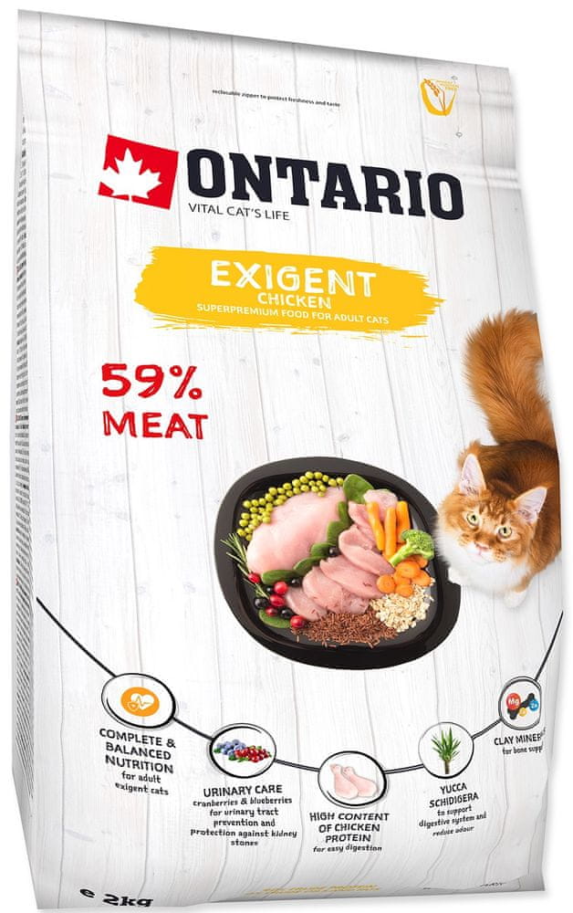 Levně Ontario Cat Exigent 2kg