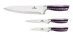 Berlingerhaus Sada nožů nerez 3 ks Purple Eclipse Collection
